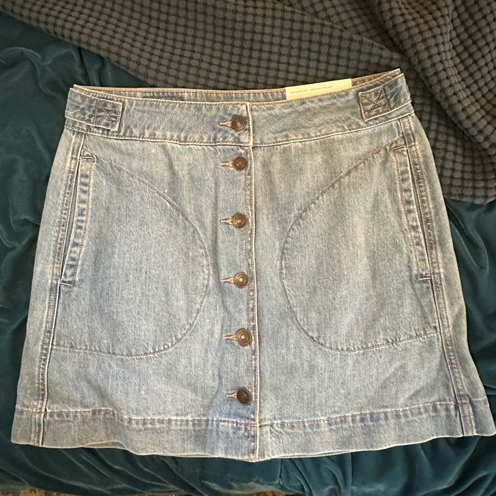 American Eagle Outfitters Blue A-Line Mini Skirt Casual